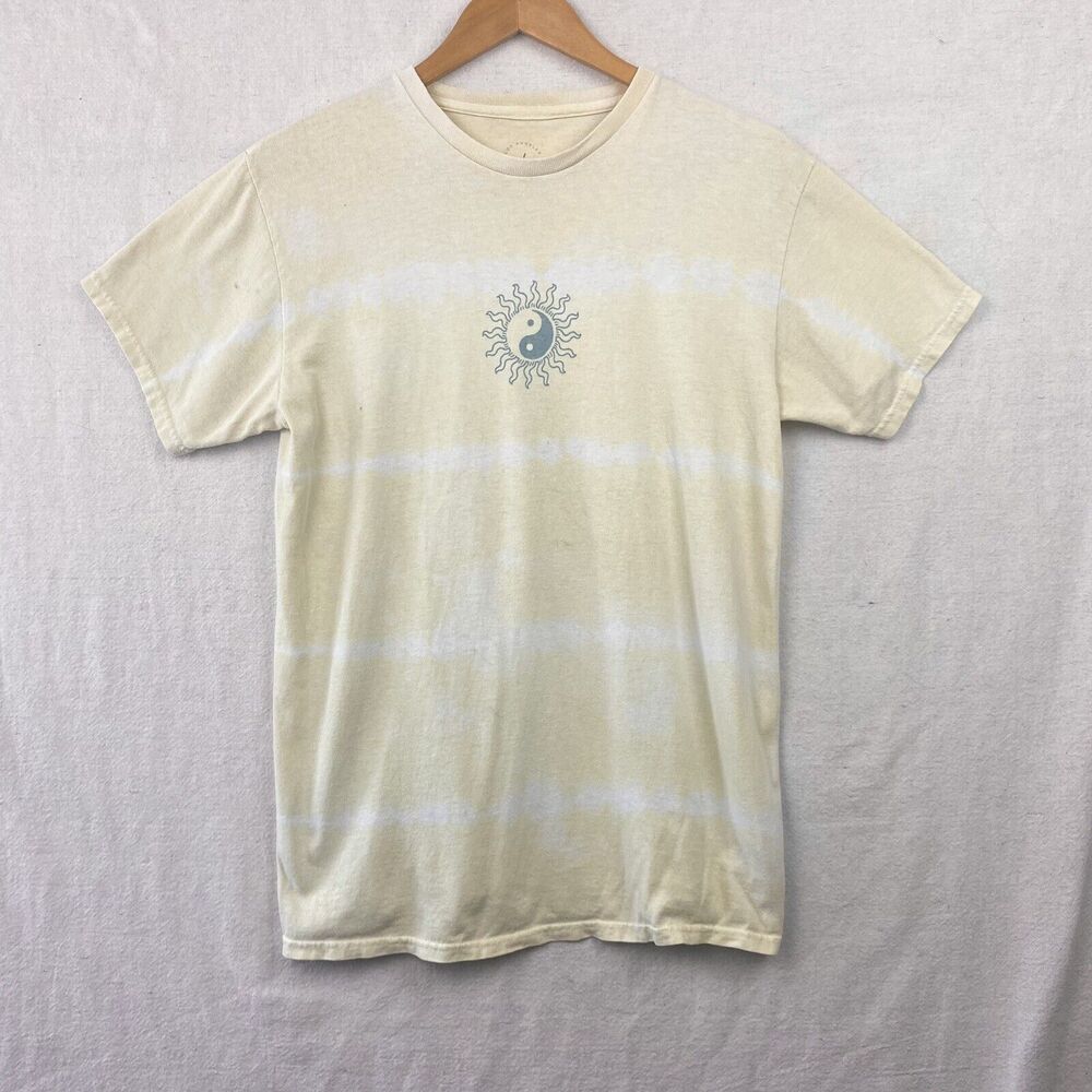 Pacsun PS/ LA Sun Ying Yang Yellow Tie Dye Shirt XS